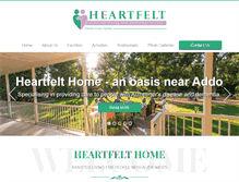 Tablet Screenshot of heartfelthome.co.za